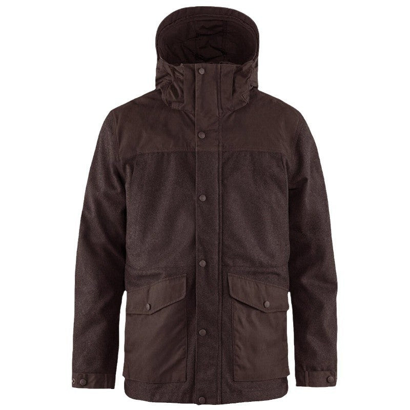 Herren Parkajacke Waterproof mit Abnehmbarer Kapuze