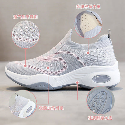 Damen Sneaker Sportlich Bequem Luftpolster