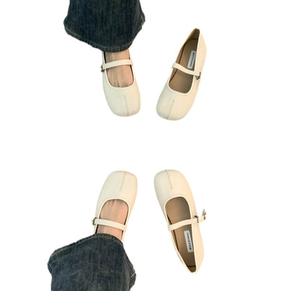 Damen Ballerinas Elegant Komfortabel mit Riemchen