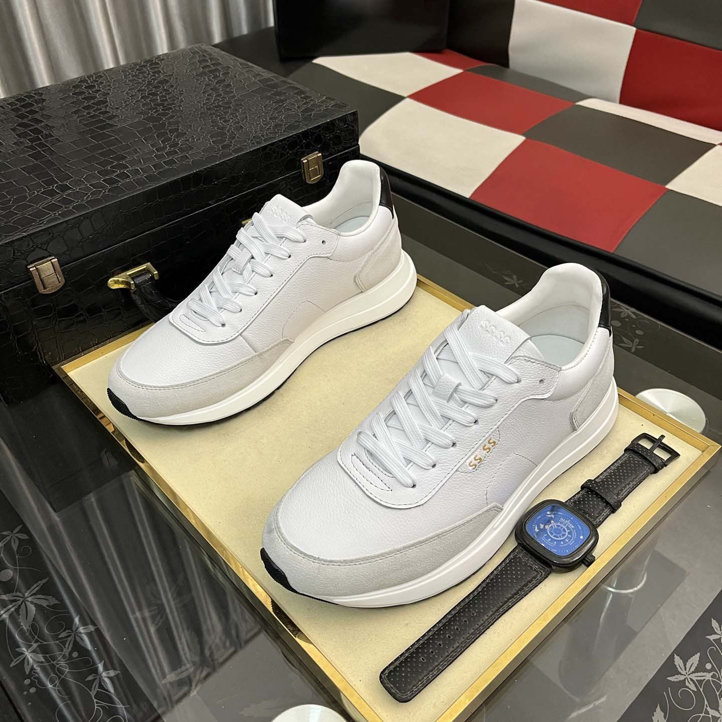 Damen Sneaker atmungsaktiv Elegant Weiß - BerlinGlamour