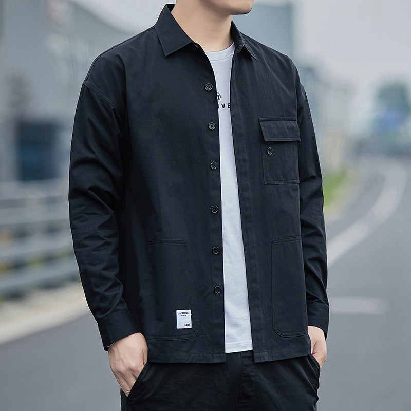 Herren Overshirt Modern mit Taschen und Bequemem Schnitt