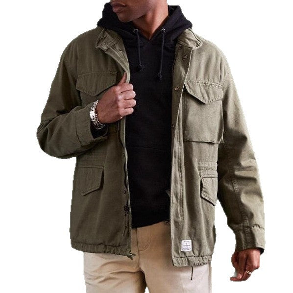 Herren Utility-Jacke Funktionell Vieltaschen Modern