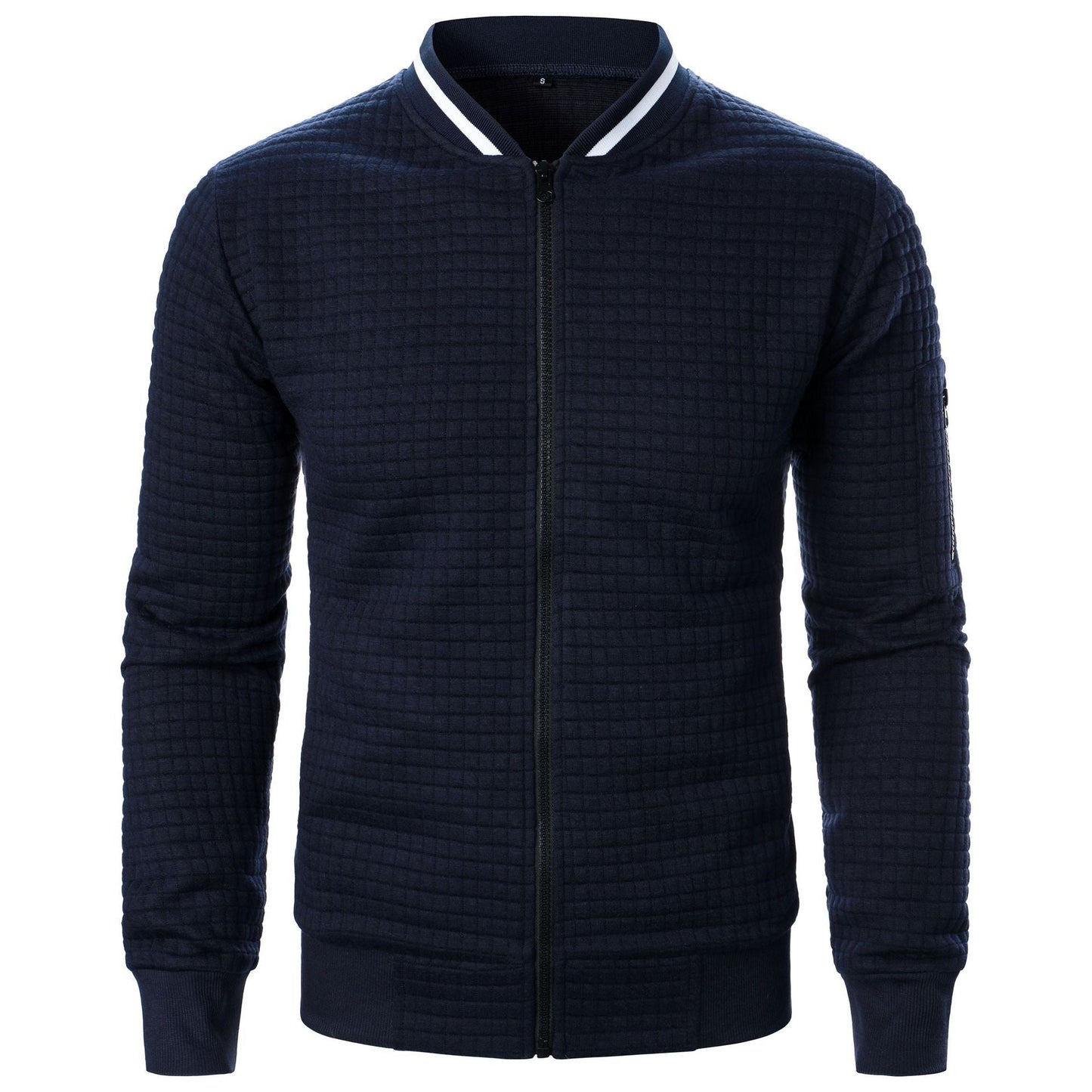 Herren Steppjacke Sportlich Funktionell mit Strukturdesign