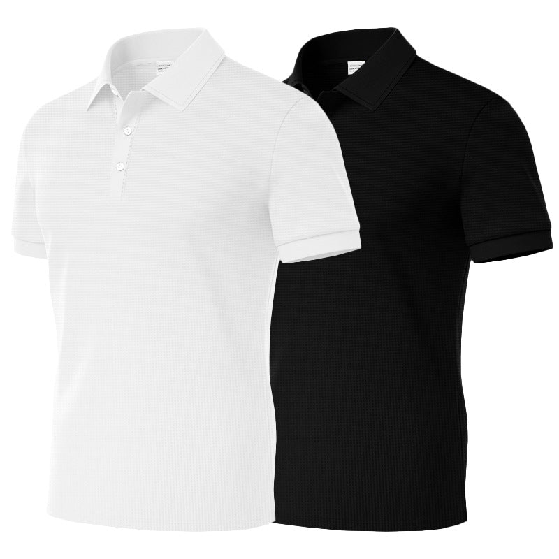Herren Poloshirt Klassisch Strukturiert Modern