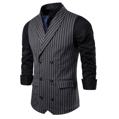 Herren Anzugweste Elegant Schwarze Slimfit