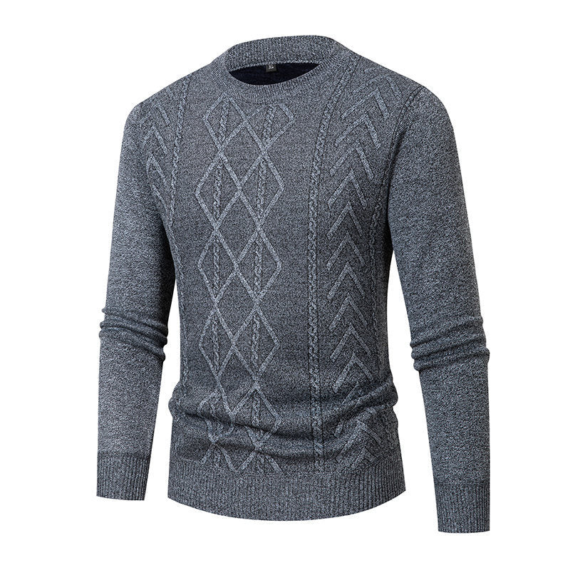 Herren Pullover Strukturiert Zopfmuster Modern