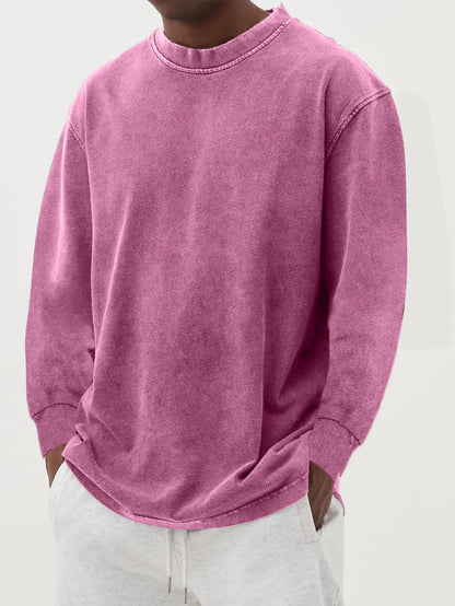 Bequemer Herren Pullover Oversized Baumwolle