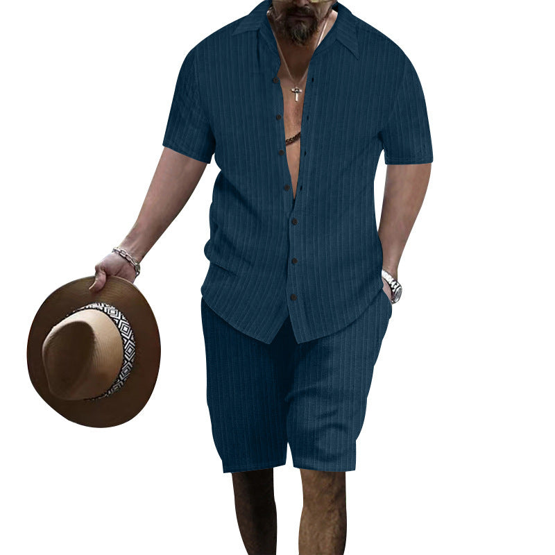 Herren Anzug Streifenlook Modern Freizeit