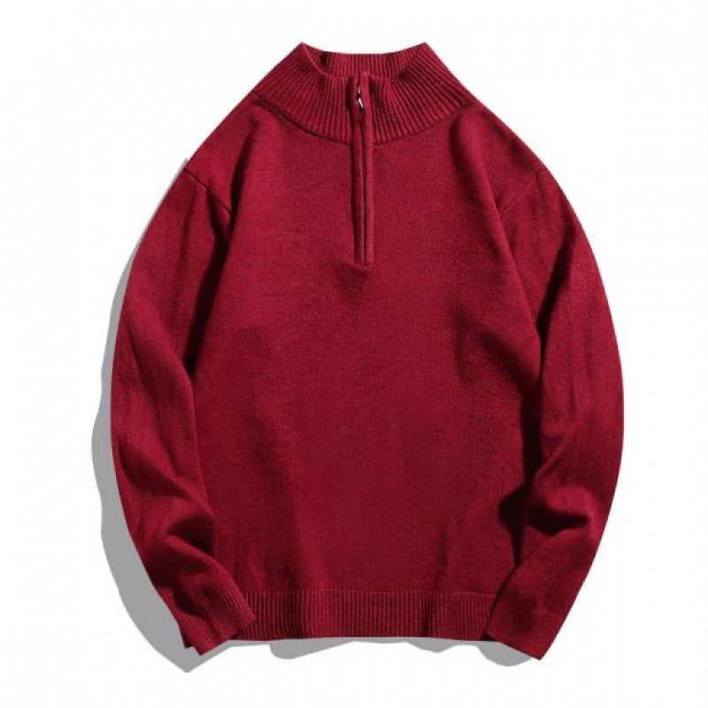 Herren Rollkragenpullover Reißverschluss Warm Gemütlich - BerlinGlamour