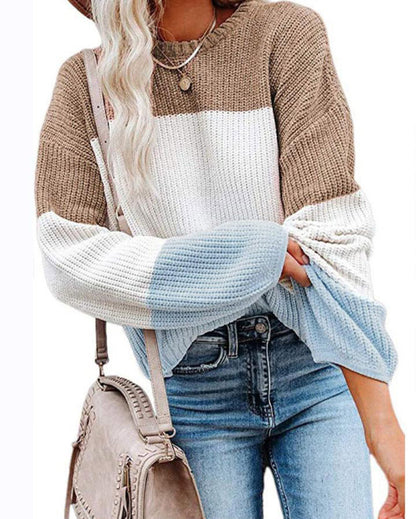 Damen Pullover Lässig Stricken Casual