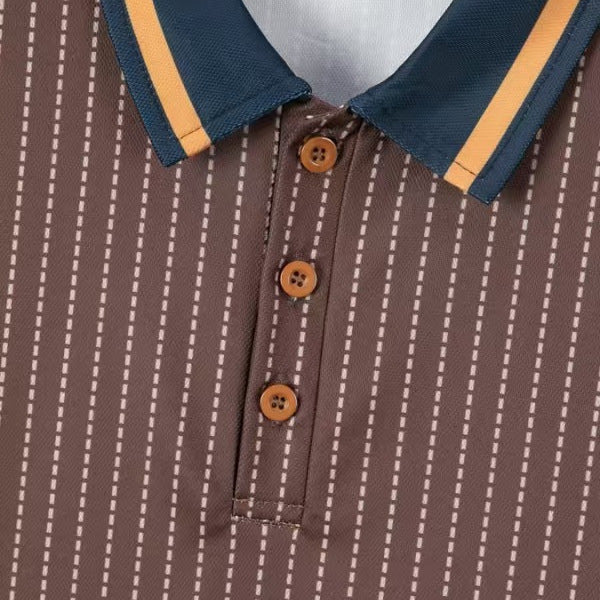 Herren Polohemd Streifen Modern Style Berlin