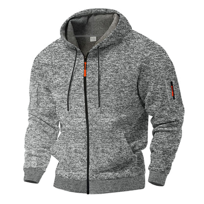 Herren Sportjacke Kapuzenjacke Wasserdicht mit Reißverschlusstaschen