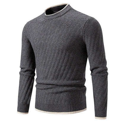 Strickpullover Herren Modern Rippmuster Winter