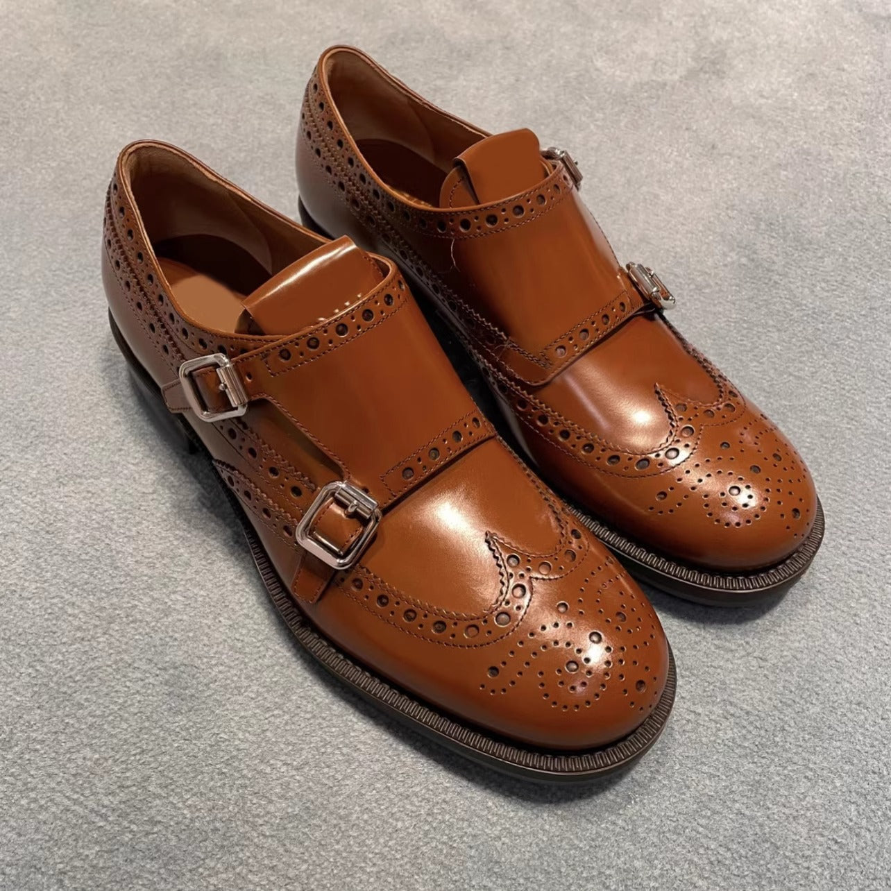 Damen Schnürschuhe Elegant Lochmuster Robust Riemenverschluss