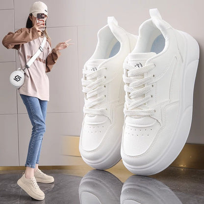 Damen Sneaker Plattform Bequem Modisch Trendig