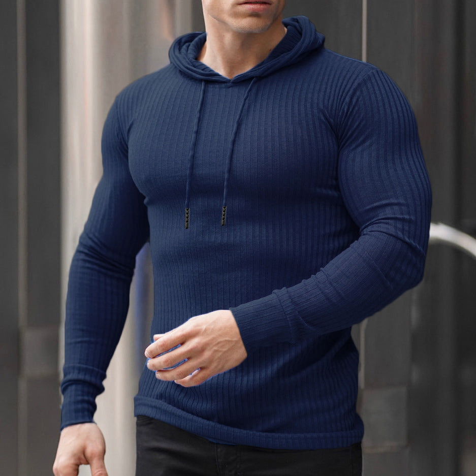 Herren Kapuzenpullover Rippdesign Modern Trendig