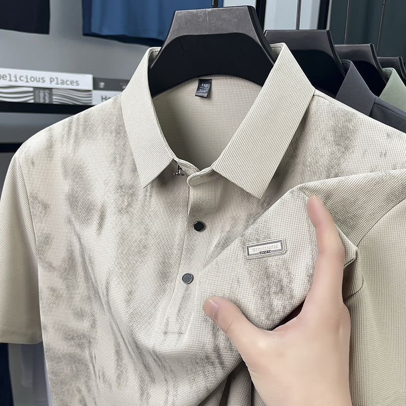 Herren Polohemd Kurzarm Piqué Stoff Modern