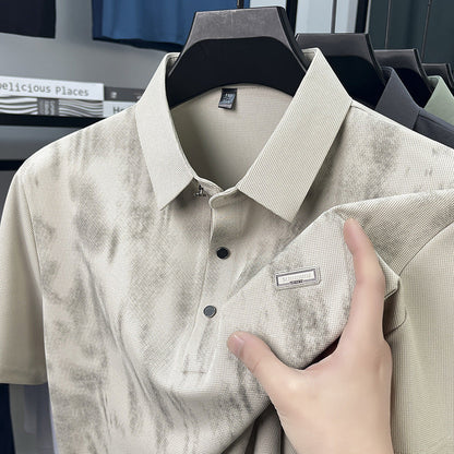 Herren Polohemd Kurzarm Piqué Stoff Modern