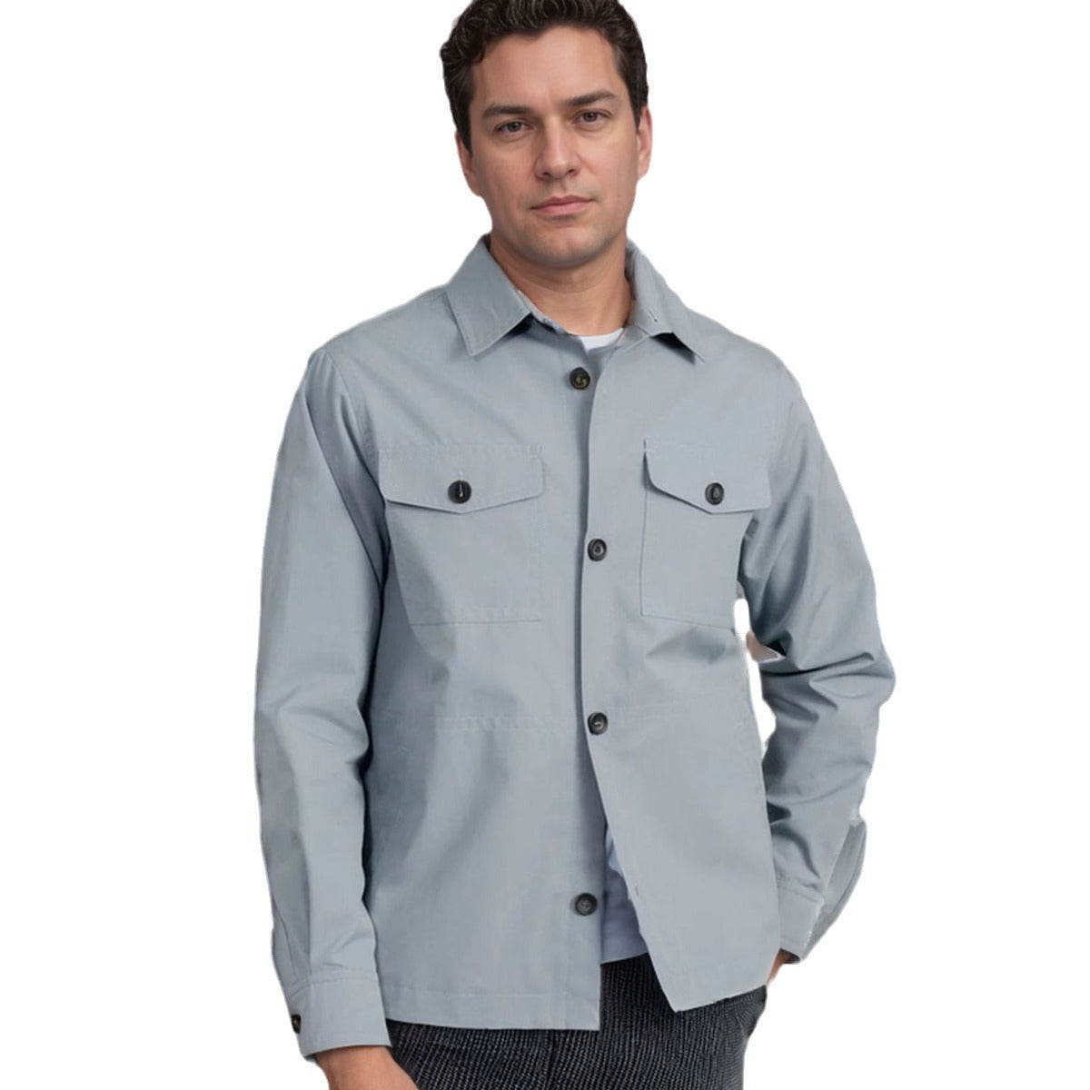 Herren Jacke Leicht Modern Chorejacke Mit Taschen