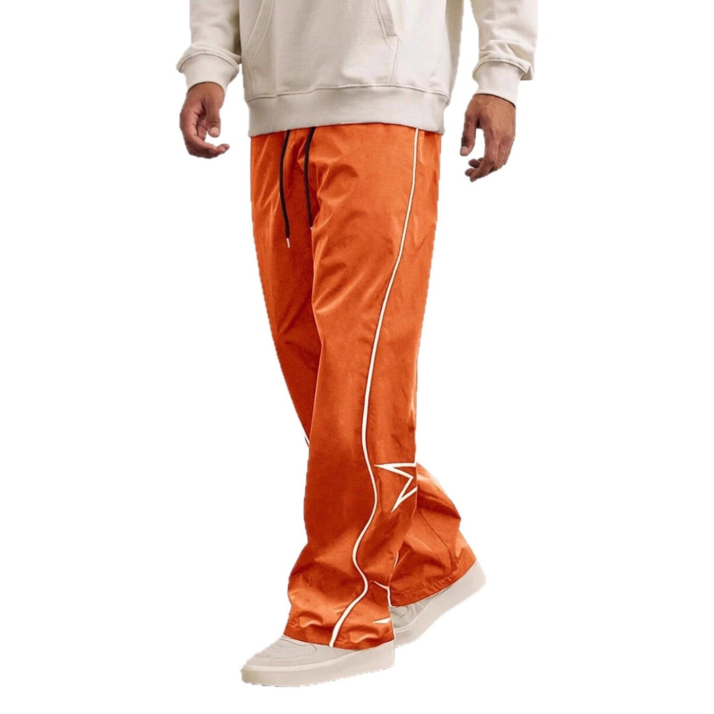 Herren Freizeithose Bequem Mit Kontraststreifen Sportlich