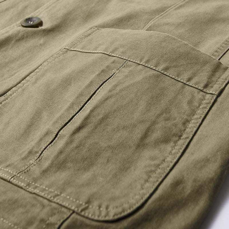 Herrenjacke Baumwolle Modern mit Taschen