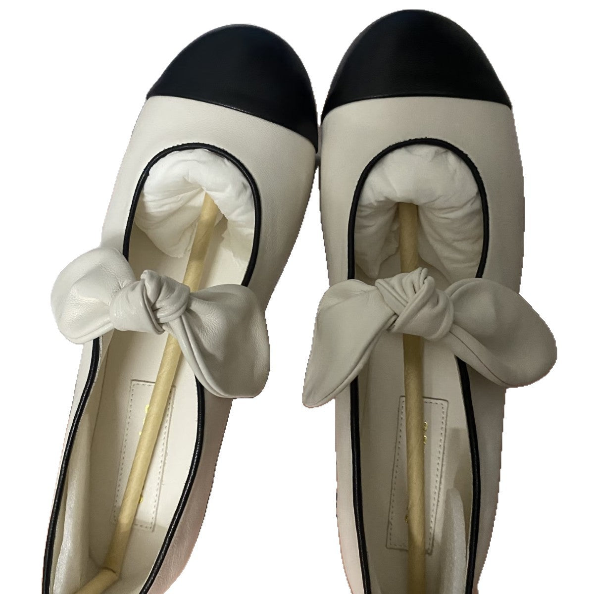 Damen Ballerinas Elegante Schleife Glanzoptik