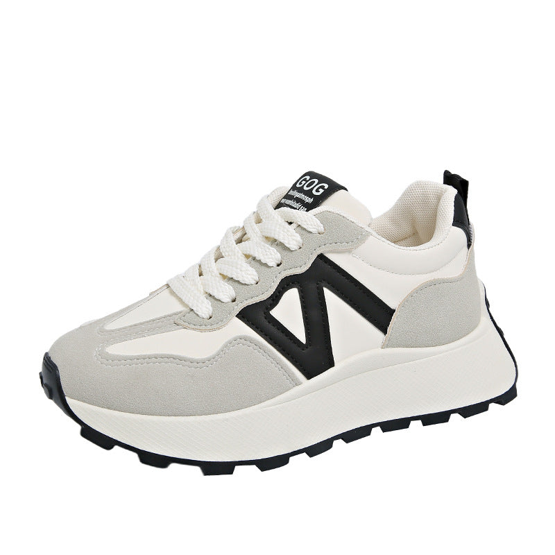 Damen Sneaker Sportlich Komfort Sohle Weiße Schuhe