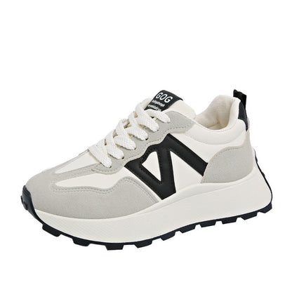 Damen Sneaker Sportlich Komfort Sohle Weiße Schuhe