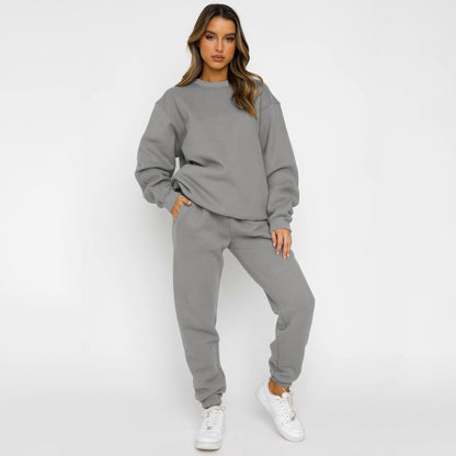 Damen Jogginganzug Bequem Sweatshirt Hose Sportlich