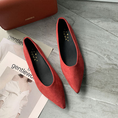 Damen Ballerinas Spitz Schuhe Elegantes Design