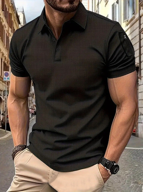 Herren Poloshirt Modern Muster Berlin Style