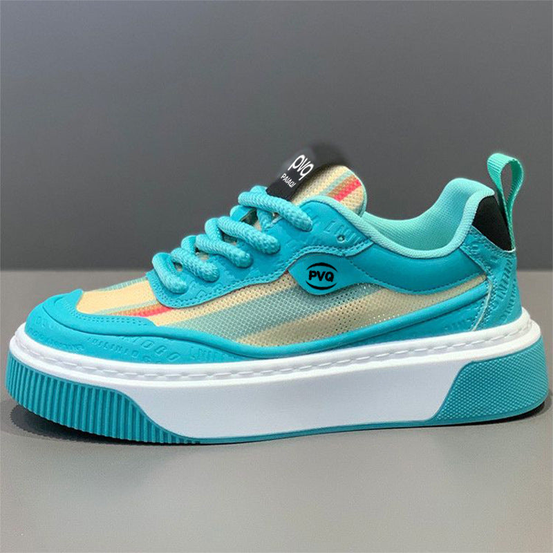 Damen Plateau Sneaker Atmungsaktiv Rutschfest Trendy