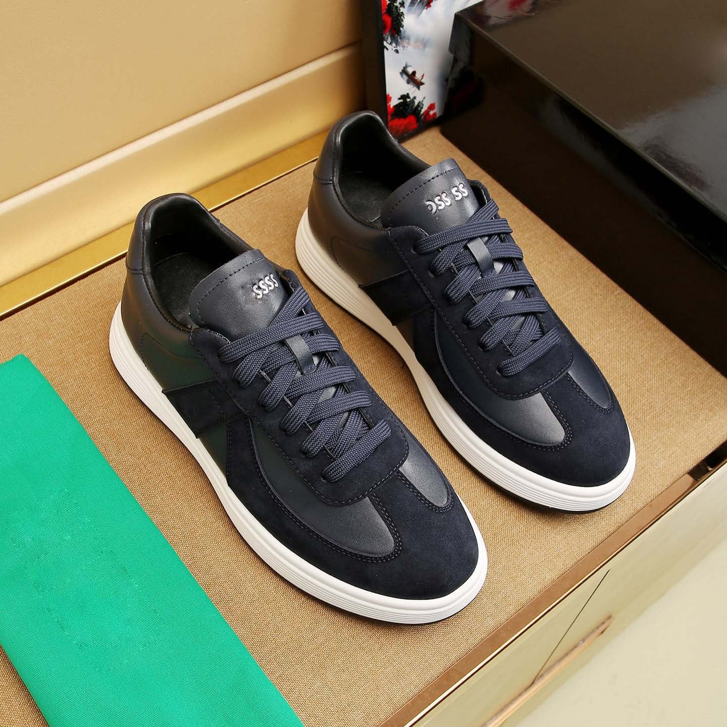 Damen Sneaker Leder Bequem Komfortabel Modisch - BerlinGlamour