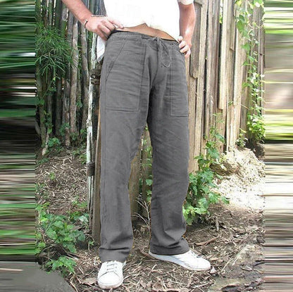 Herren Freizeithose Bequem mit Kordelzug und großen Taschen