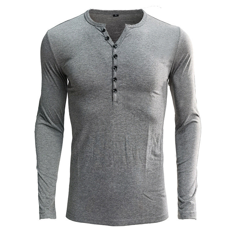 Herren Langarmshirt Henley Design Modern Berlin