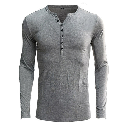 Herren Langarmshirt Henley Design Modern Berlin
