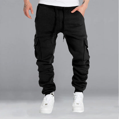 Herren Jogginghose Cargo-Style Bequem Mit Taschen
