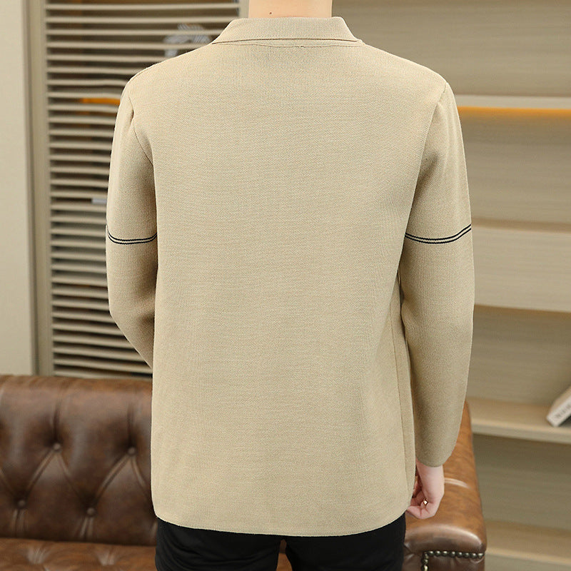 Herren Strickjacke Lässig Elegante Details Modern
