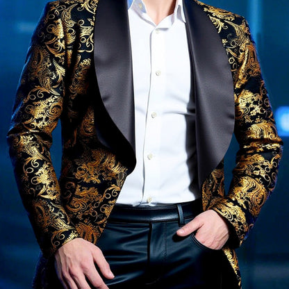 Extravagantes Herren Sakko mit Musterdesign Elegant Gala