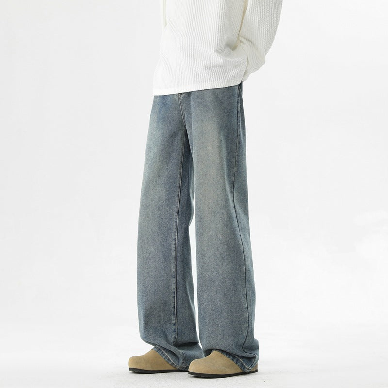 Herren Jeanshose Bequem Weites Bein Komfort Schnitt