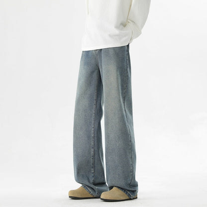 Herren Jeanshose Bequem Weites Bein Komfort Schnitt