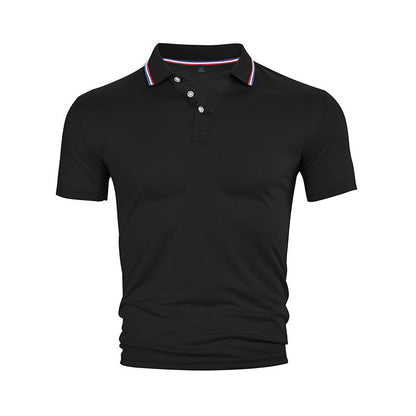 Herren Poloshirt Klassisch mit Kontrastkragen Modern