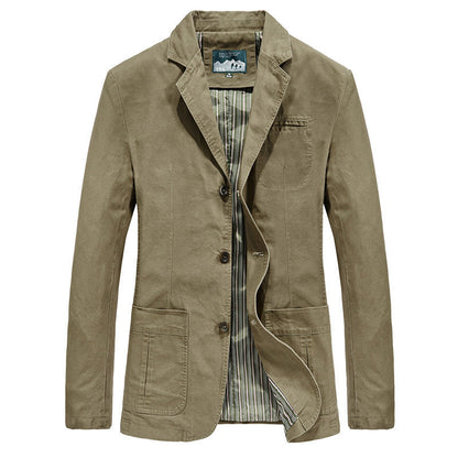 Herrenjacke Baumwolle Modern mit Taschen