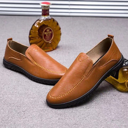 Leder Slipper Schuhe Herren Bequem Warm