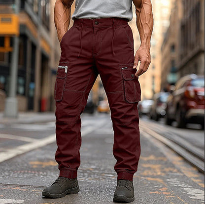 Herren Cargo-Hose Vieltaschen Flexibel Bequem
