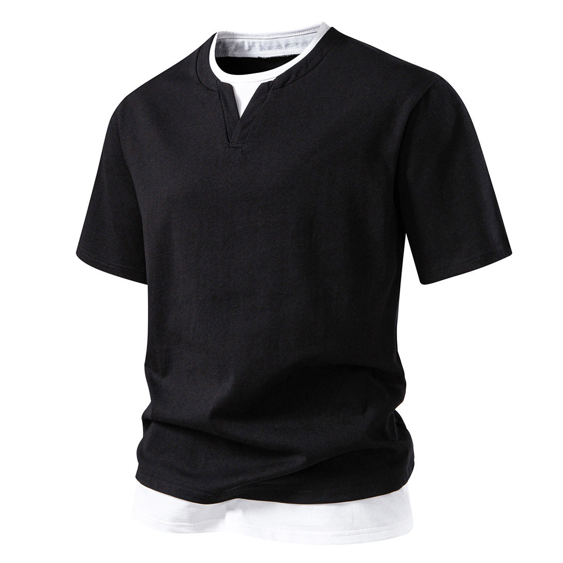 Herren T-Shirt V-Ausschnitt Casual Berlin Style