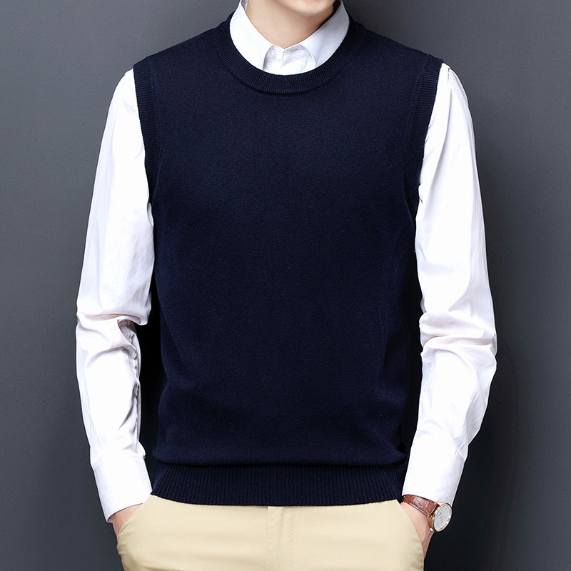 Herren Strickweste Elegante Grau Modern