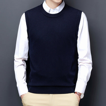 Herren Strickweste Elegante Grau Modern