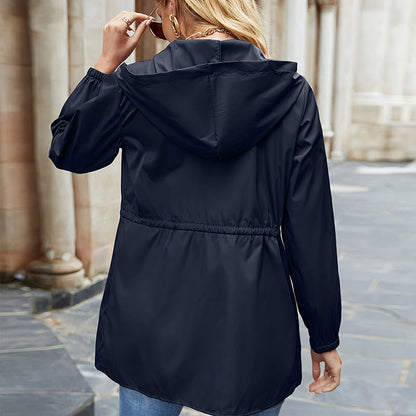 Damen Übergangsjacke Leicht Verstellbar Modern