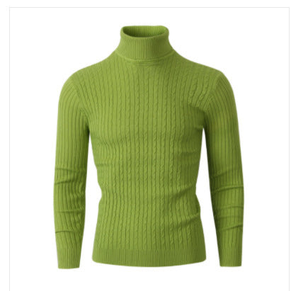 Herren Rollkragenpullover Strickmuster Kabel Look Modern